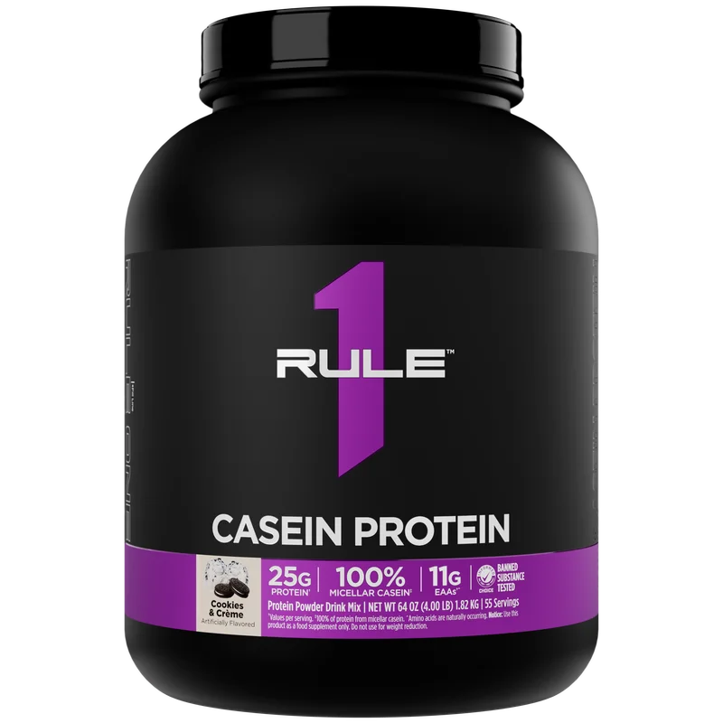 Rule 1 Casein Protein, front of package