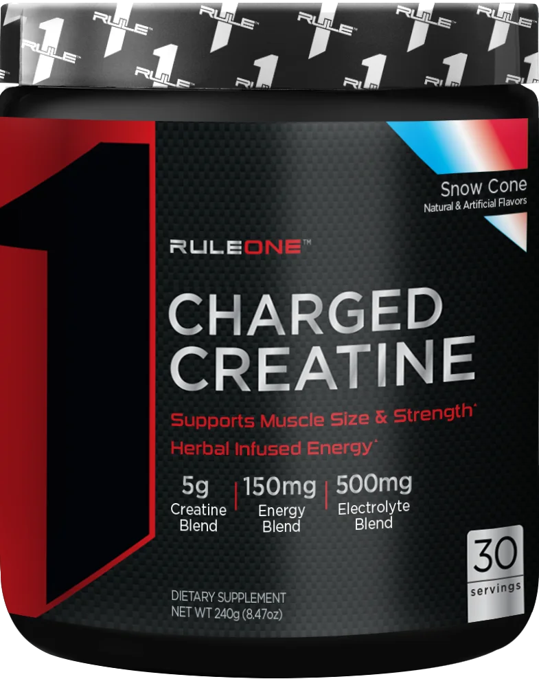 Rule 1 Charged Creatine, front of package