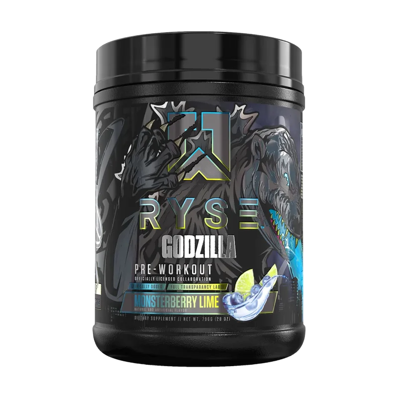 RYSE Godzilla Pre-Workout, front of package