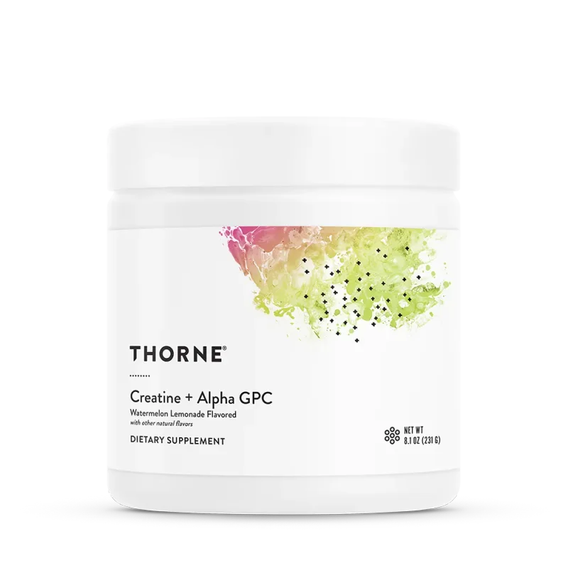 Thorne Creatine + Alpha GPC, front of package