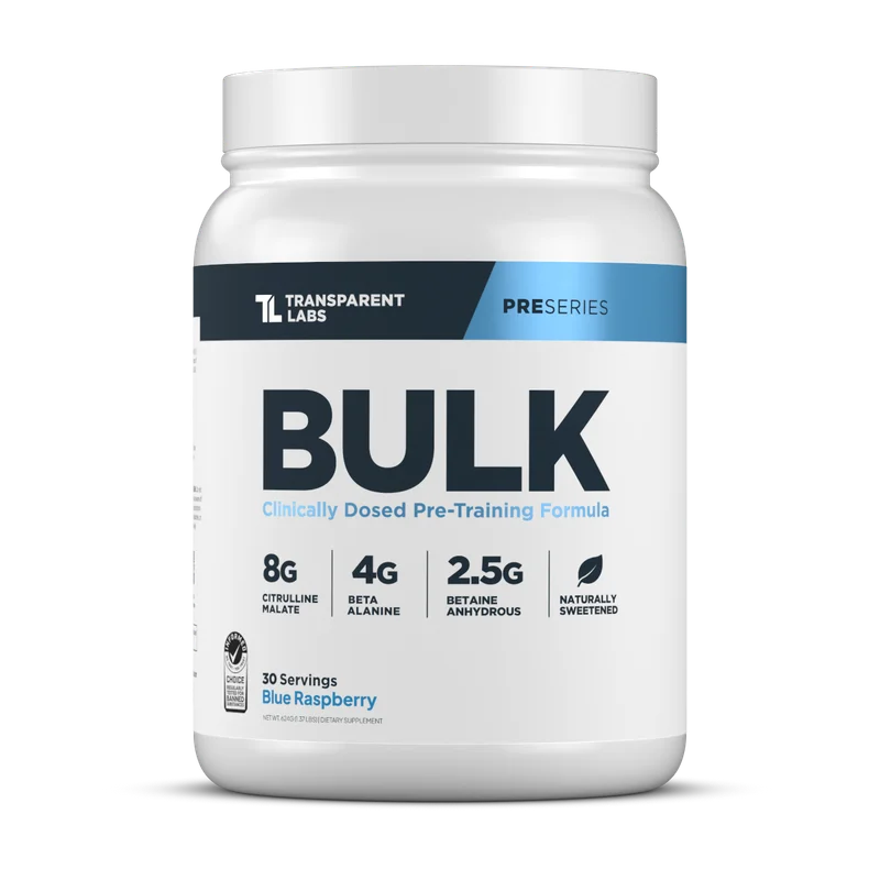 Transparent Labs BULK, front of package