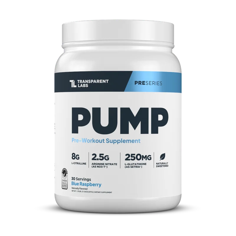 Transparent Labs Pump Pre-Workout, front of package